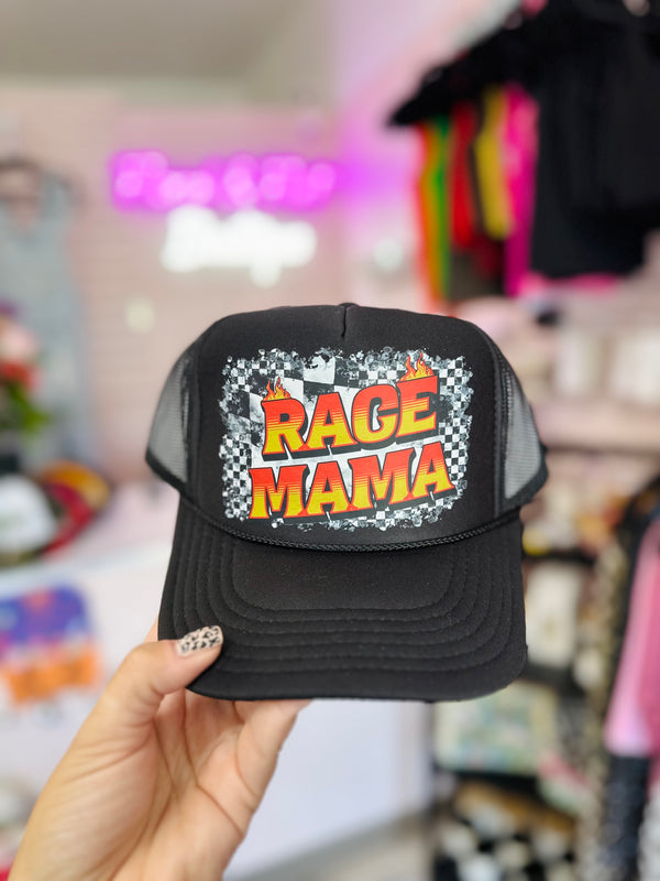 Race Mama Trucker Hat