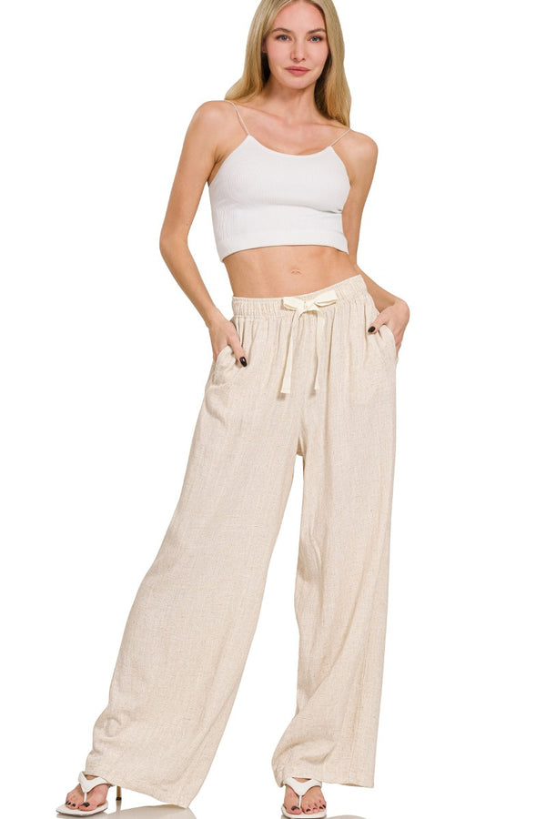 Sandy Linen Pants