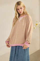Payton Striped knit top