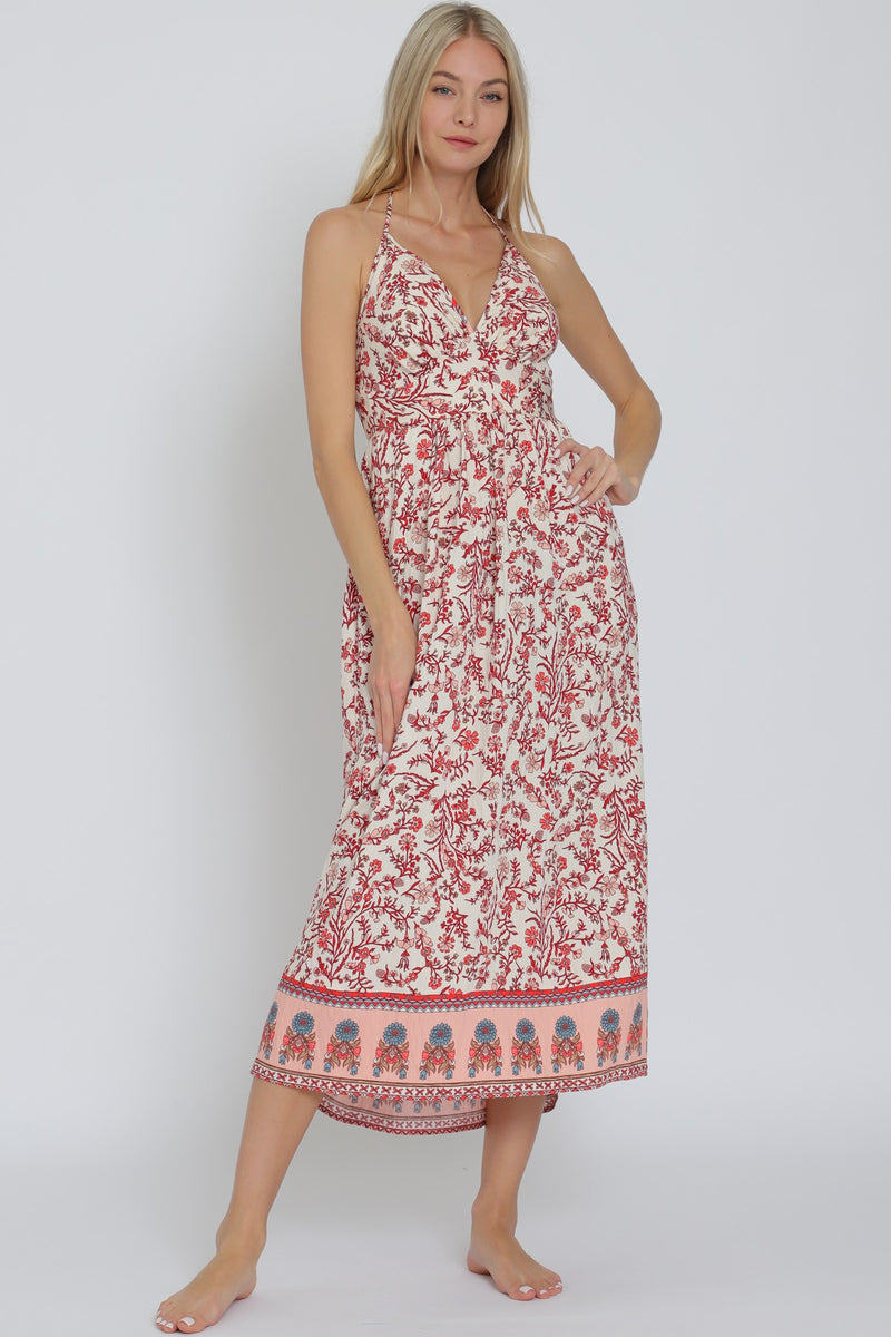 Capri Halter Midi Dress