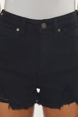 Kancan Black Denim Shorts