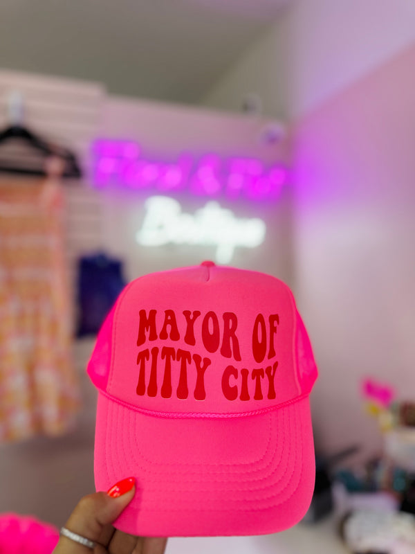 Mayor of Titty City Trucker Hat