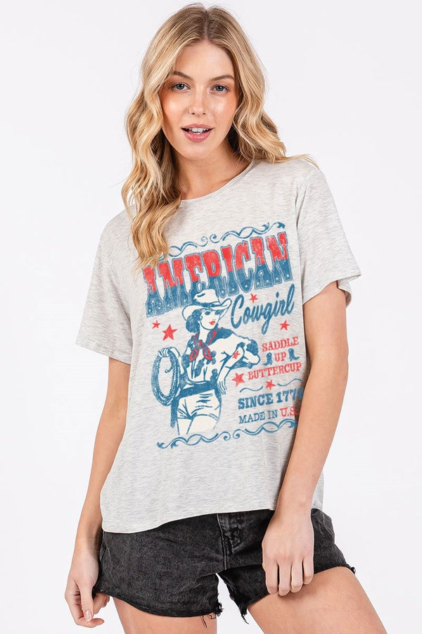 American Cowgirl Graphic Tee