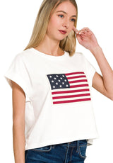 American Flag Patch Tee