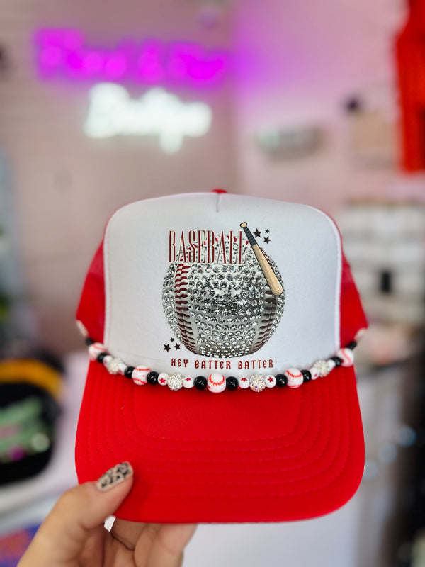 Baseball Bling Trucker Hat