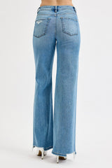Risen Tummy Control Wide Leg Jeans