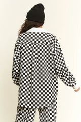 Race Day Checkered Shacket