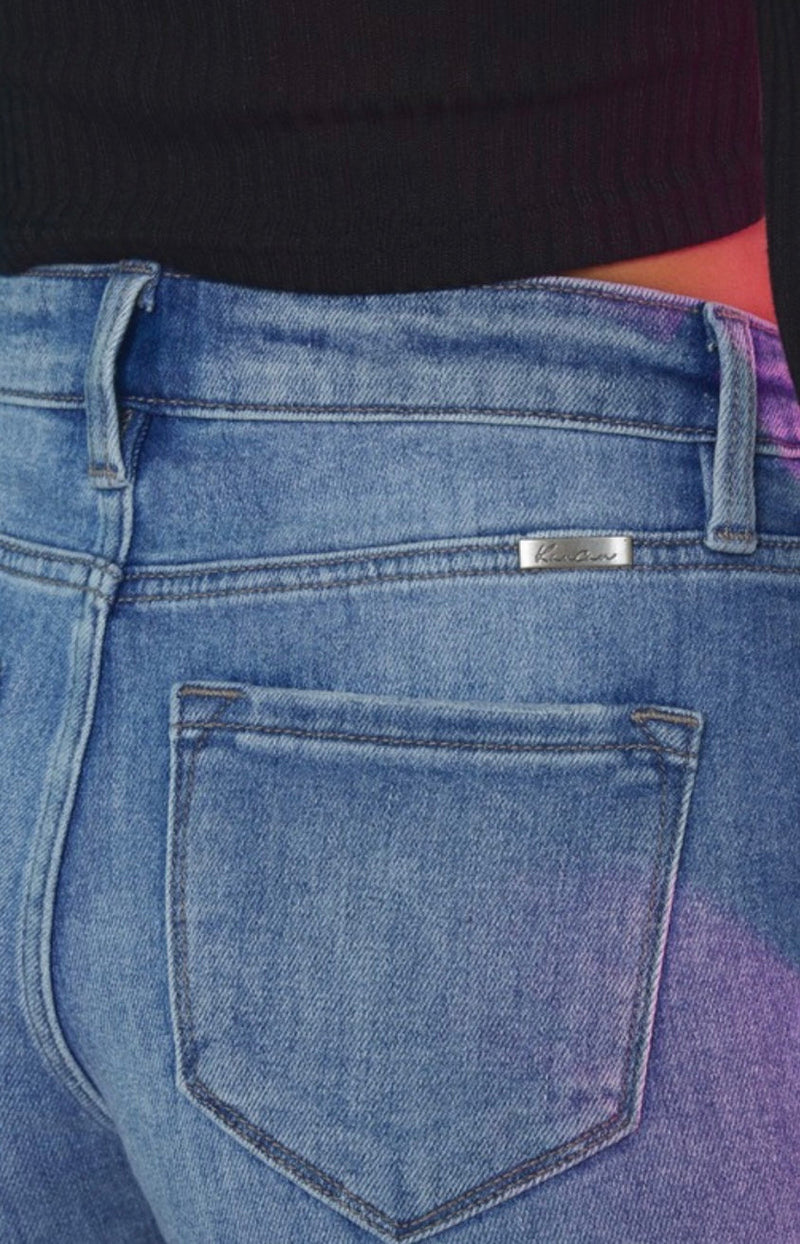 Kancan Frayed Edge Denim Shorts