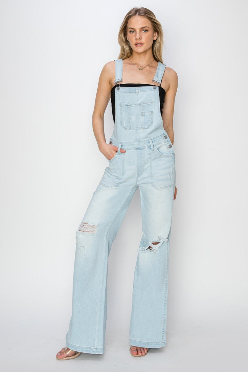 Everett Risen Denim Overalls