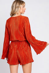 Rust Satin Dreams Romper