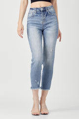 Risen Crop Skinny Jeans