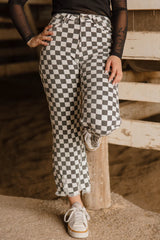Moto Checkered Pants