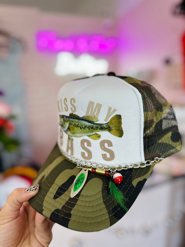 Kiss My Bass Trucker Hat