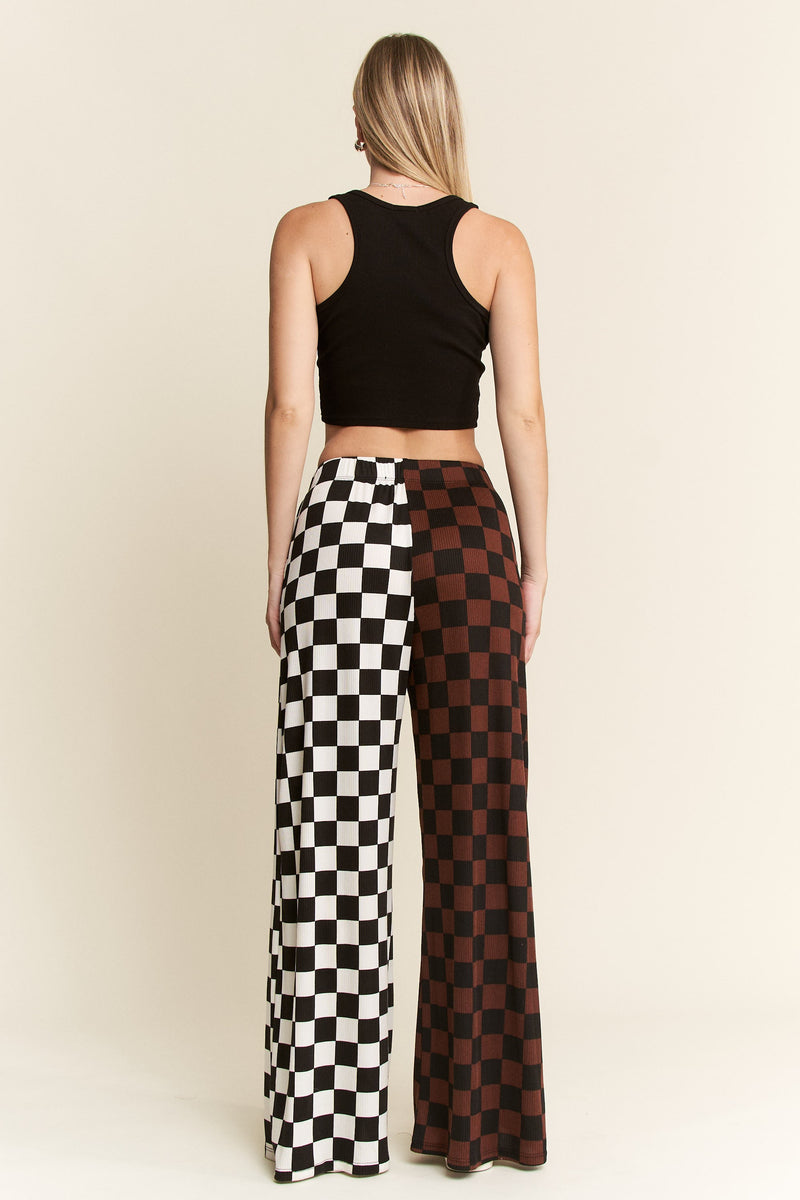 Split Decision Checkered Pants