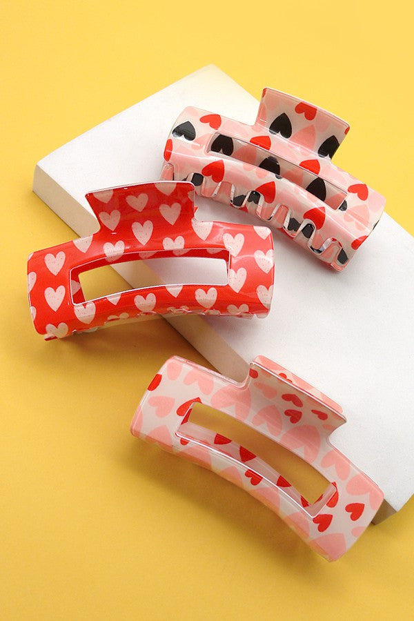 Heart Claw Clips