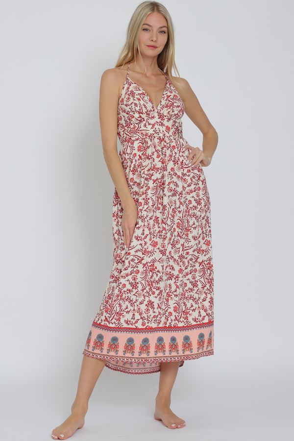 Capri Halter Midi Dress