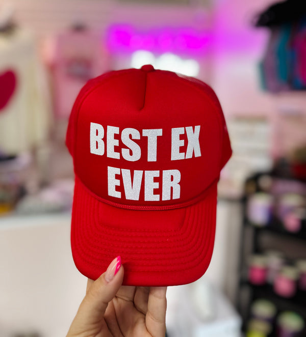 Best Ex Ever Red Trucker Hat