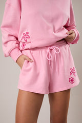 Feelin Beachy Embroidered Sweatshorts