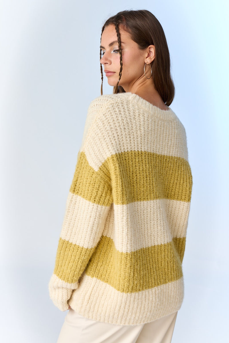 Kiwi Striped Sweater