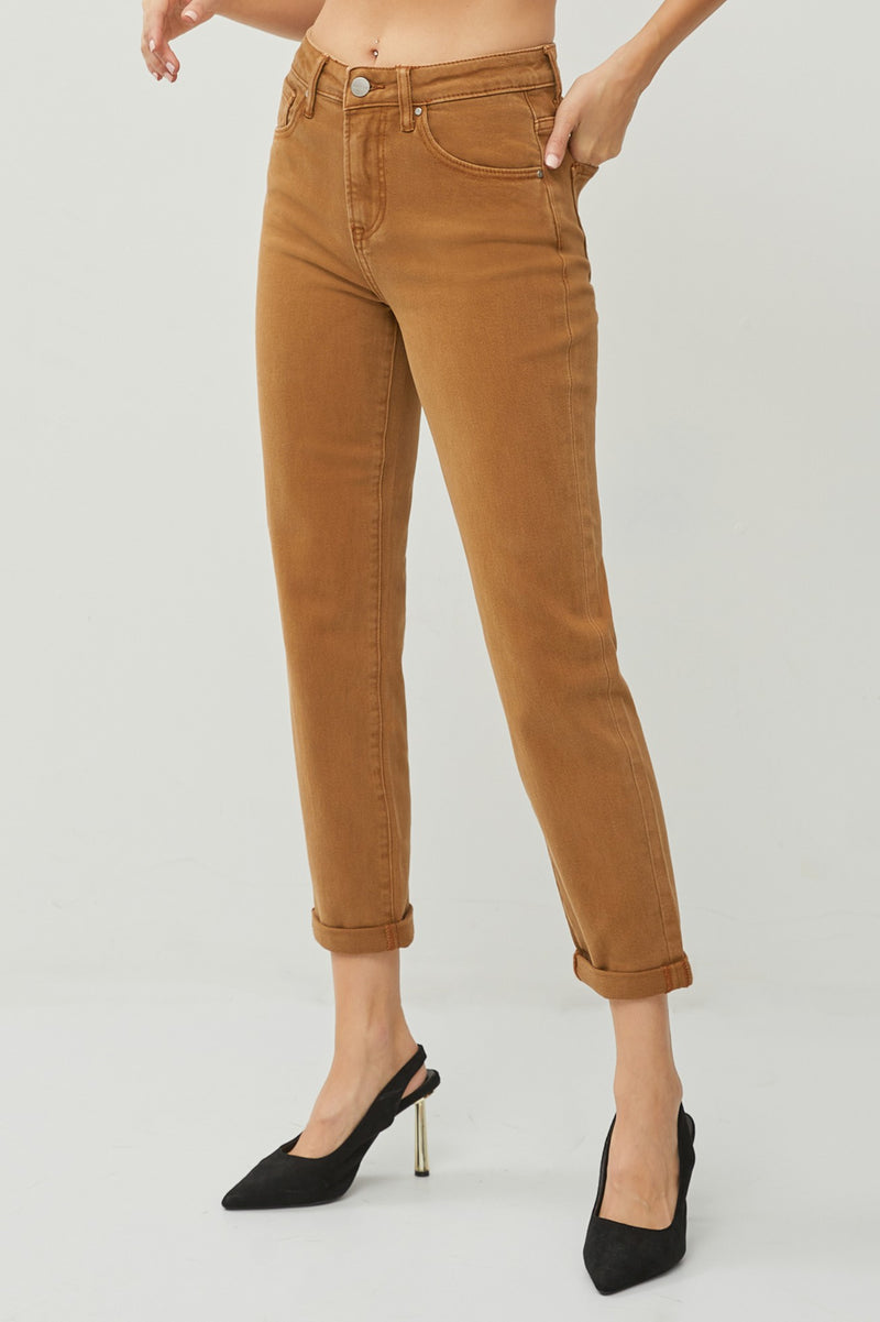 Risen Cappuccino Boyfriend Jeans