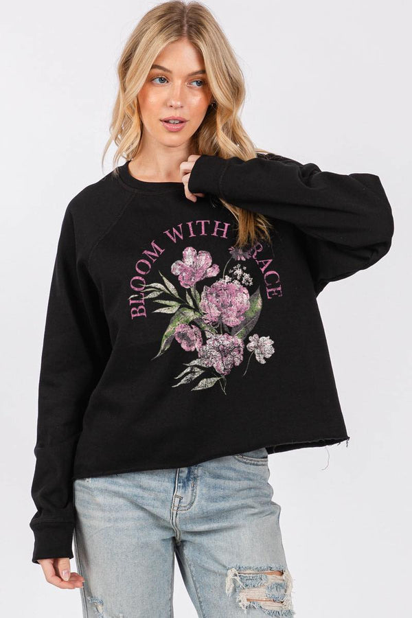 Bloom with Grace Crewneck Pullover