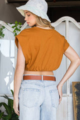 Route 66 Graphic Cropped Tee