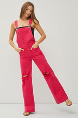 Risen Fuchsia Overalls