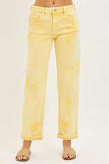Risen Yellow Star Jeans
