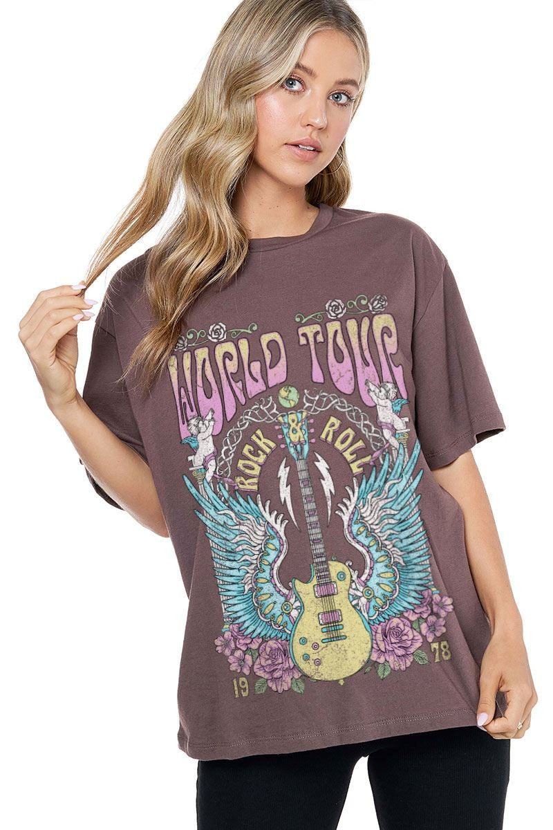 Rock N Roll World Tour Graphic Tee
