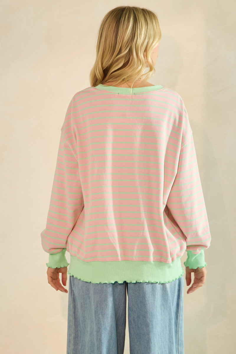 Preston Striped Knit Top