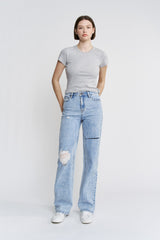 Mica Straight Leg Denim Jeans