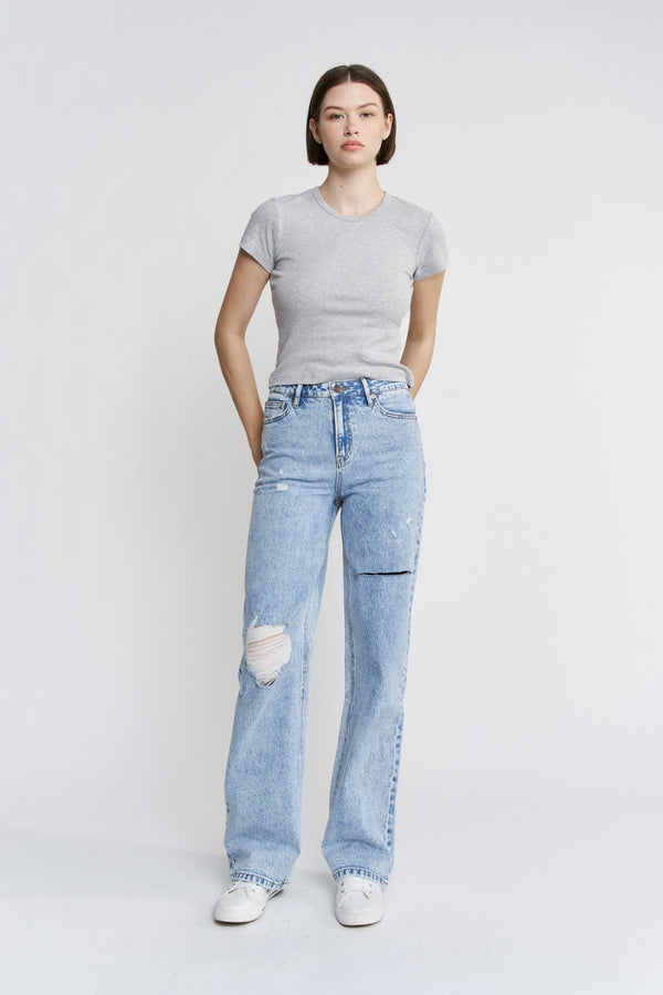 Mica Straight Leg Denim Jeans