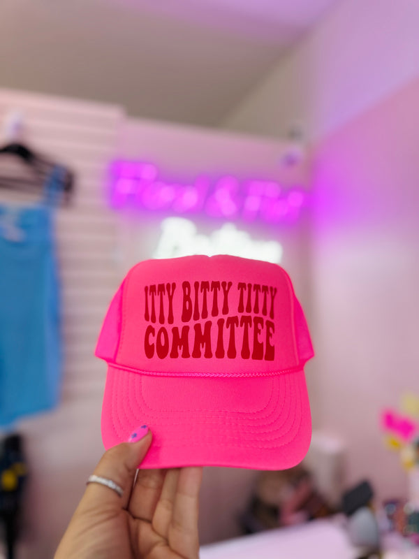 Itty Bitty Titty Committee Trucker Hat