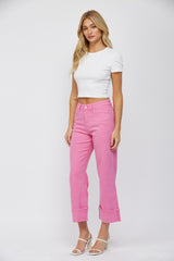 Mica Pink Cuff Jeans