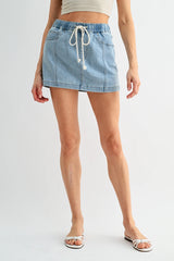 Harbor Mica Denim Skirt