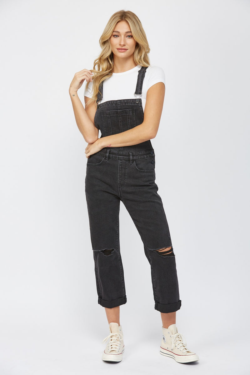 Mica Stretch Boyfriend Overalls