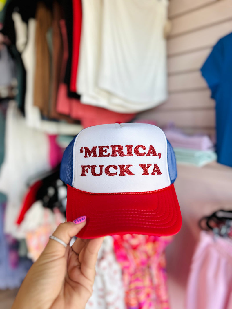 Merica F Ya Trucker hat