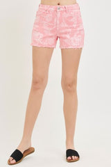 Risen Pink Floral Shorts