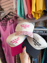 Put it on my husbands tab Canvas Hat