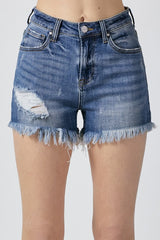 Risen Dark Wash Shorts