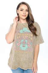 Cowboy & Country Music Graphic Tee