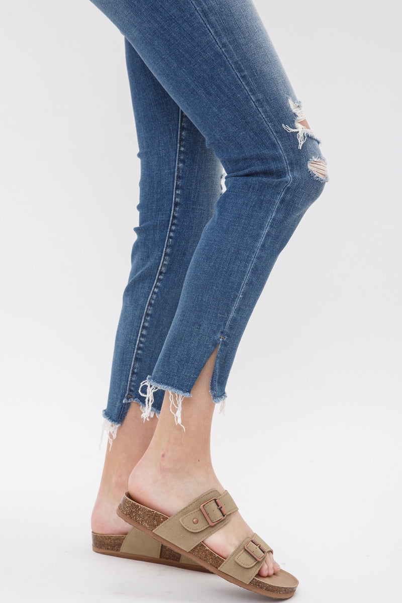Mica Mid Rise Crop Skinny Jeans