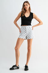 Mica Checkered Shorts