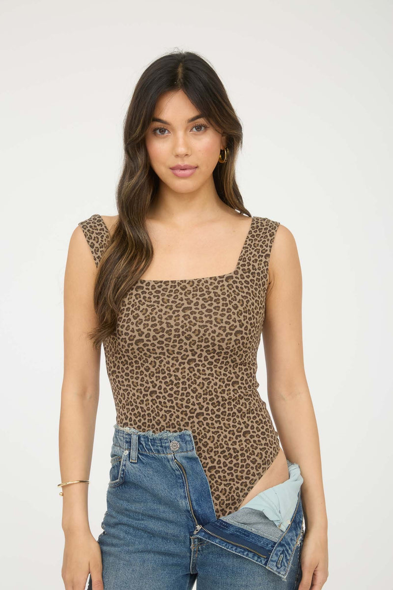 Aliana Leopard bodysuits