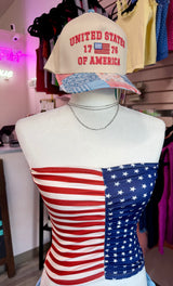 American Flag Tube Top