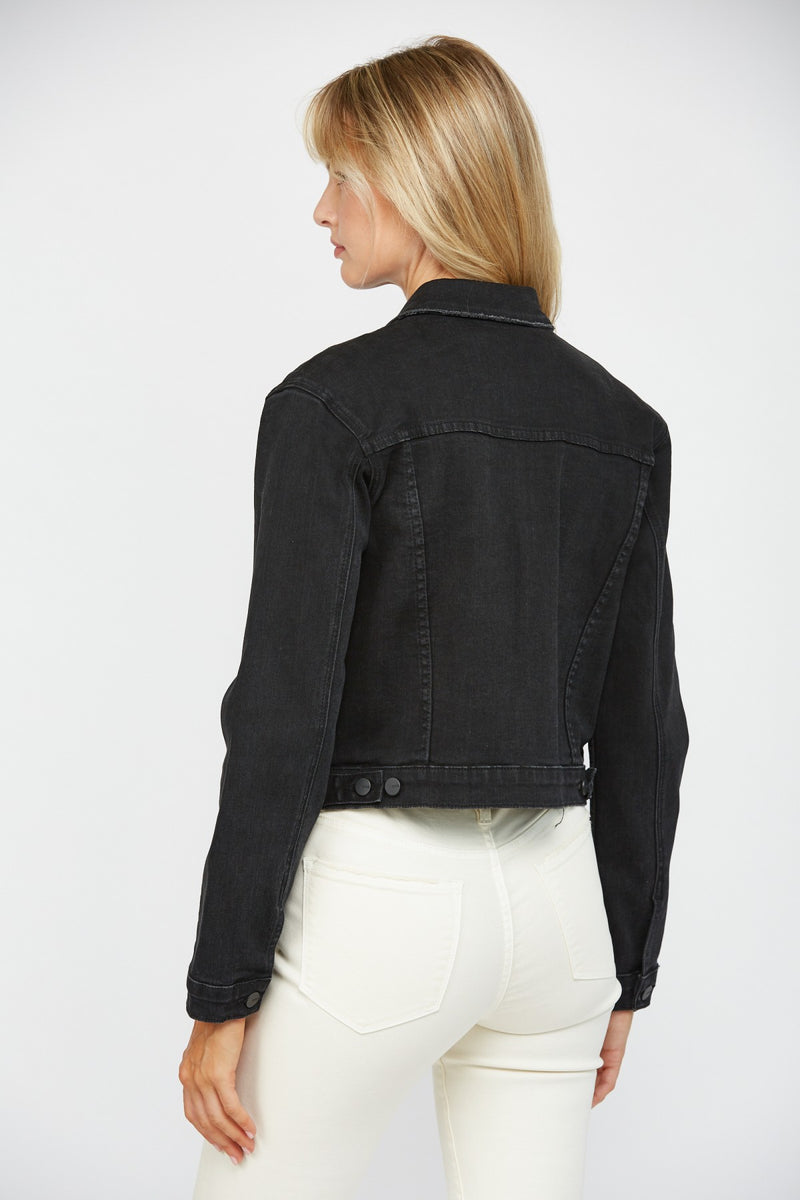 Mica Black Denim Jacket