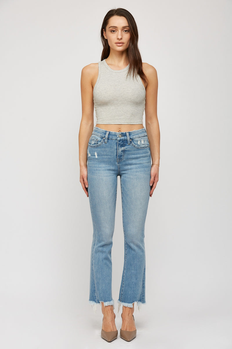 Mica Crop Flare Jeans