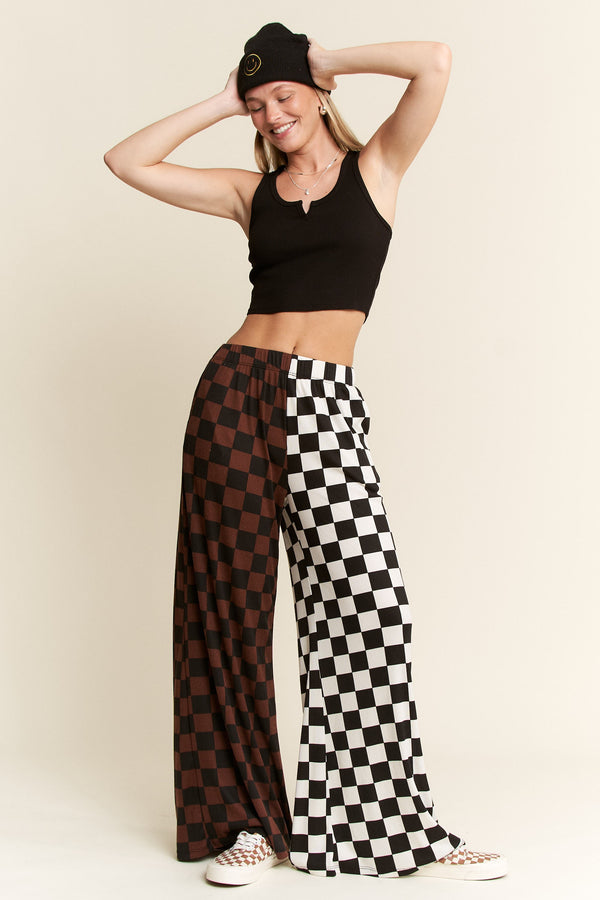 Split Decision Checkered Pants