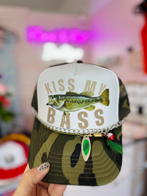 Kiss My Bass Trucker Hat