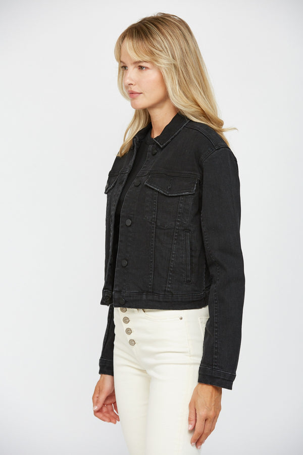 Mica Black Denim Jacket